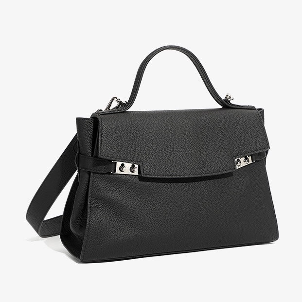 Women's Genuine Leather Minimalist Stylish Large Capacity Tote Shoulder Bag