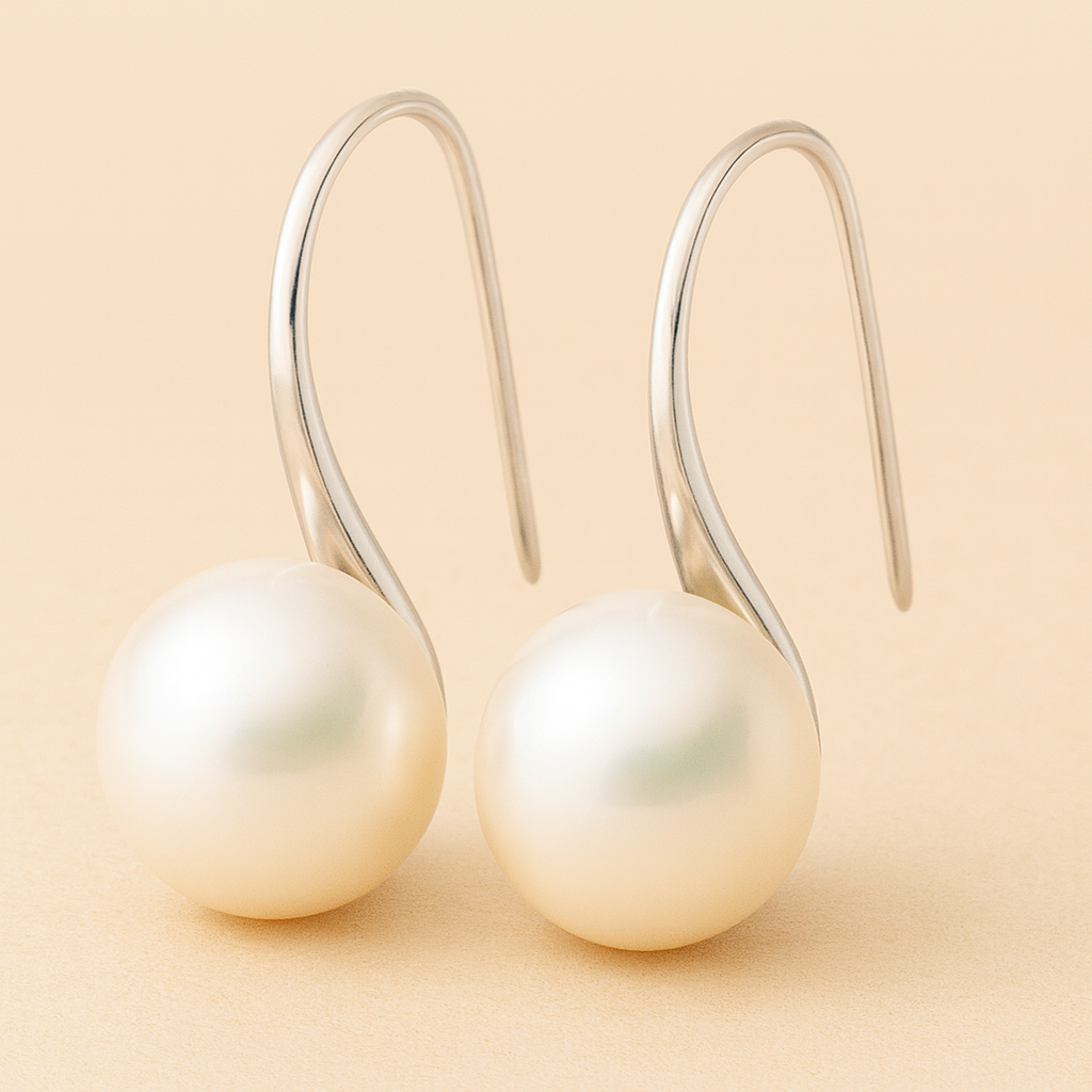 Elegant Drop Earrings with Pearls - LEESTIA