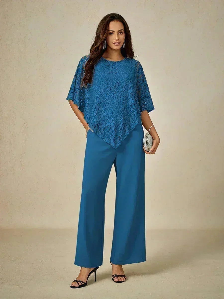 Elegant Lace Batwing Sleeve Top