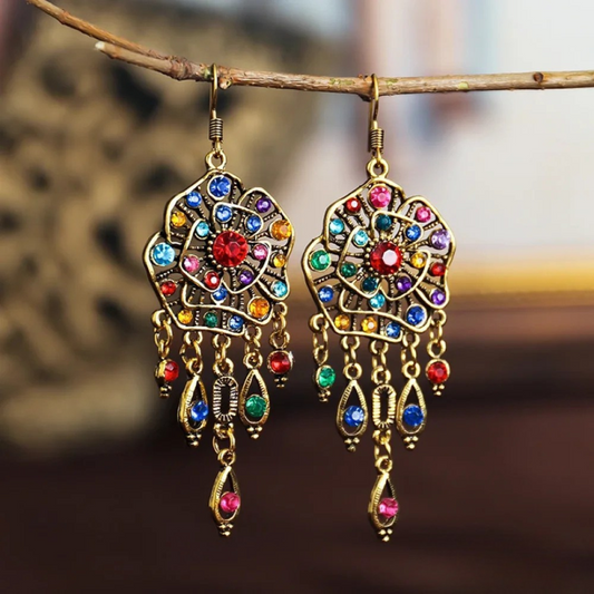 Colorful Mandala Vintage Earrings - LEESTIA