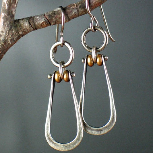 Vintage Silver Dangling Earrings - LEESTIA