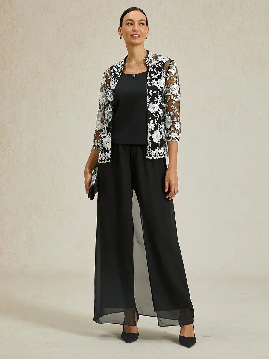 Stylish Skirt and Stretch Pant Combination Bottom