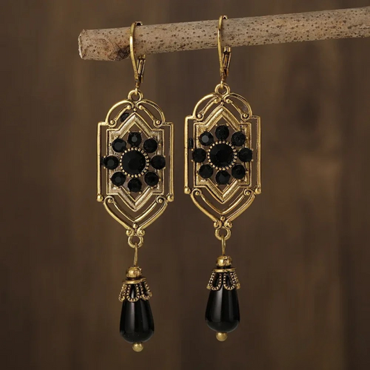 Sophisticated Crystal Drop Earrings - LEESTIA