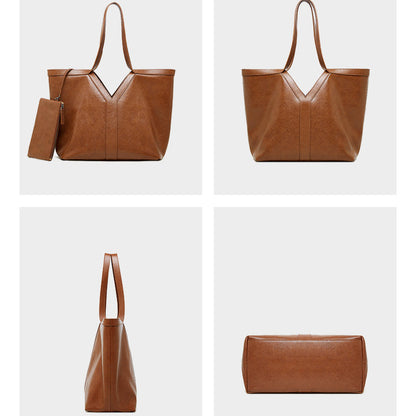 Korean Style Autumn Genuine Leather Tote Bag