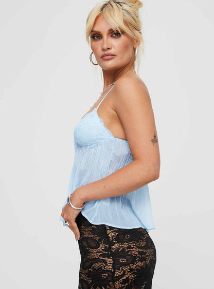 ARIA | Lace Pleated Top