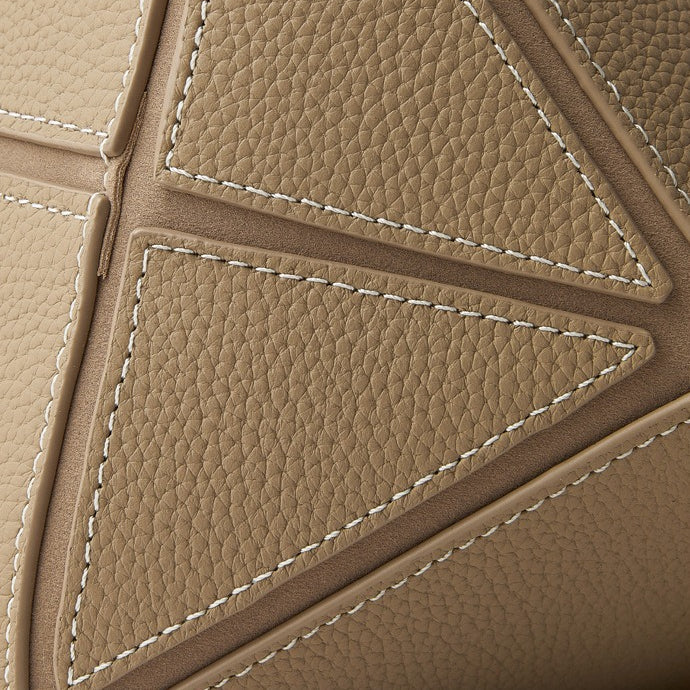 Women's Elegant Camel Textured Leather Shoulder Tote