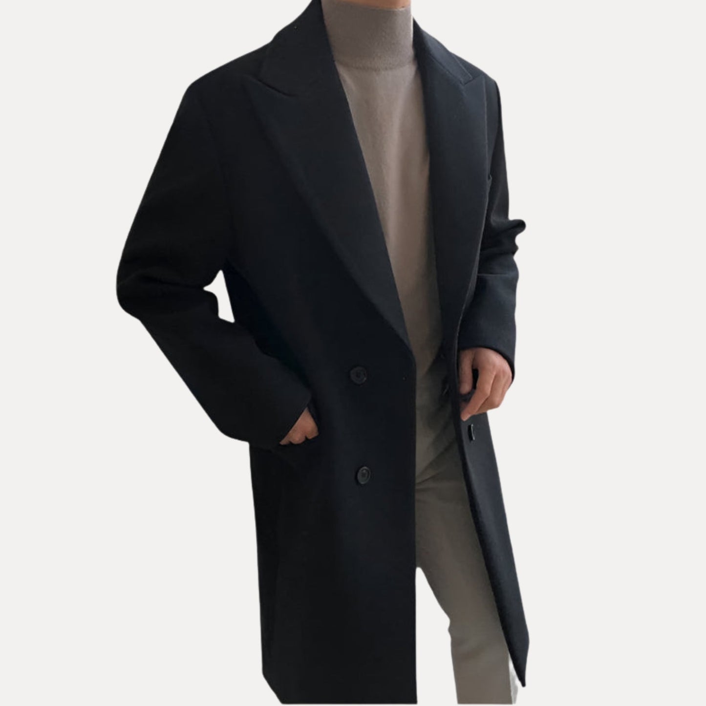 DUMONT LYON | ELEGANT DOUBLE-BREASTED COAT FOR MEN