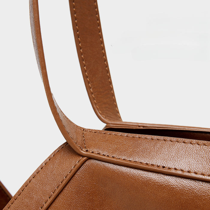Korean Style Autumn Genuine Leather Tote Bag