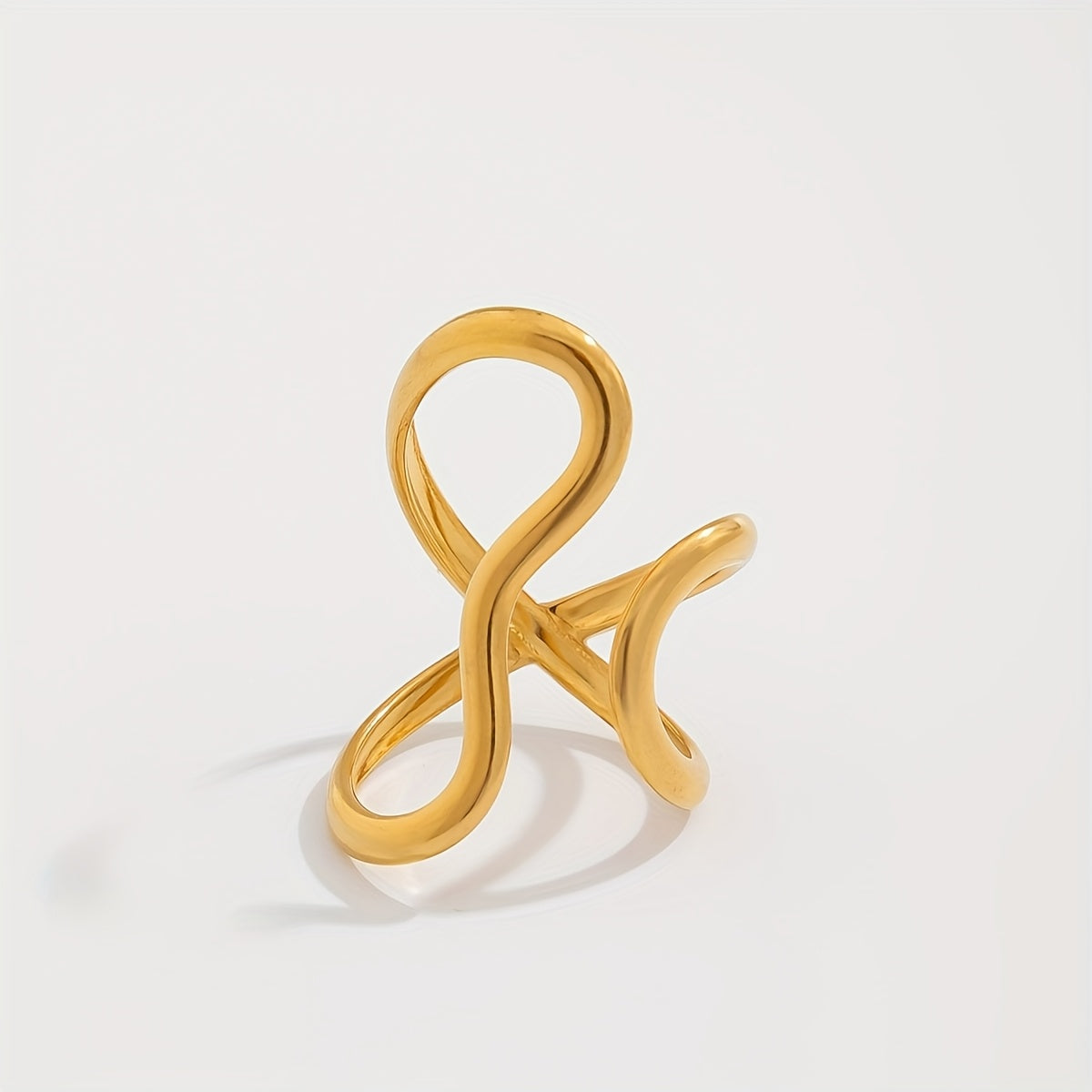 Chic Asymmetrical Wave Ring - LEESTIA