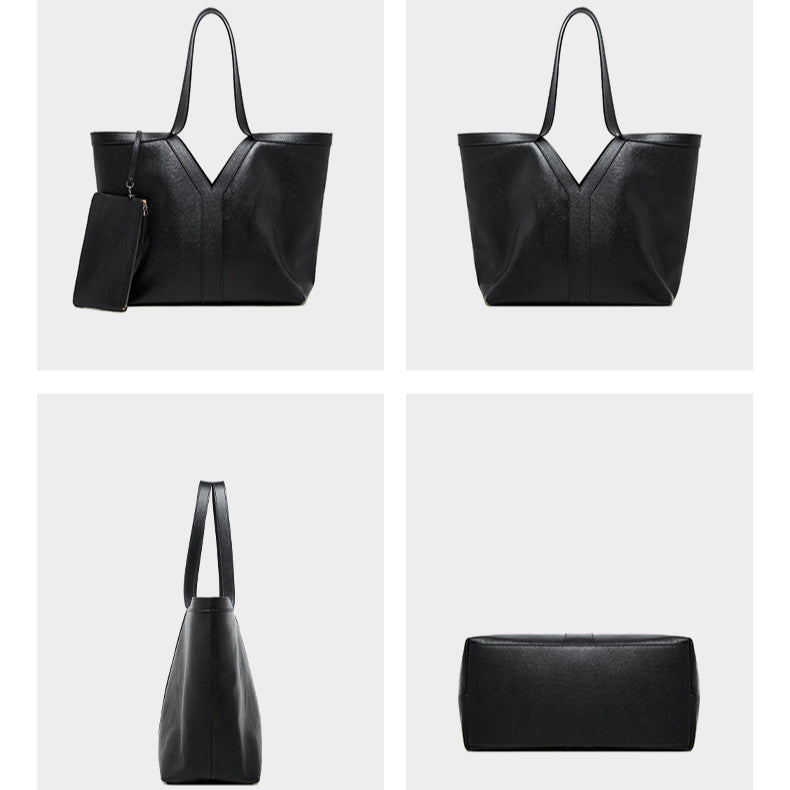 Korean Style Autumn Genuine Leather Tote Bag