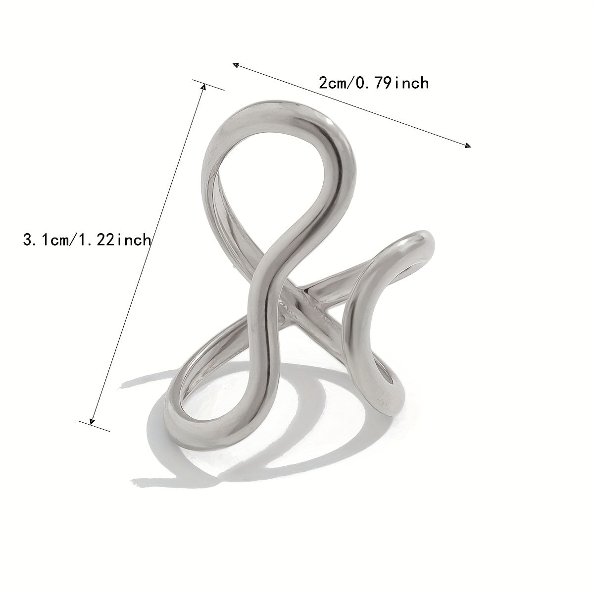 Chic Asymmetrical Wave Ring - LEESTIA