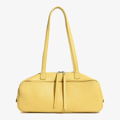 Women's Genuine Pebbled Leather Shoulder Handbag