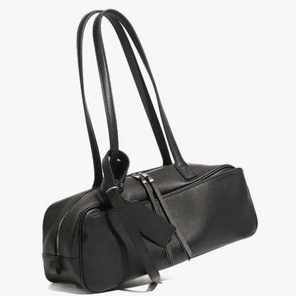 Women's Genuine Pebbled Leather Shoulder Handbag