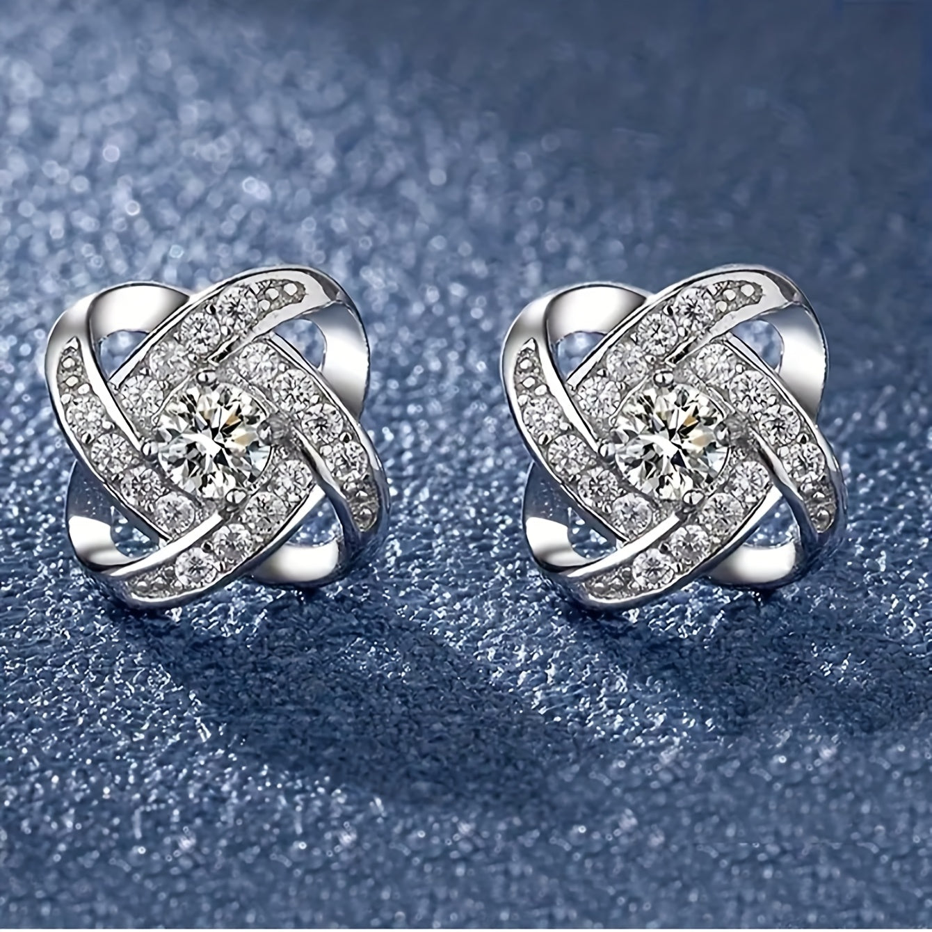 Purple Four-Leaf Clover Earrings - LEESTIA