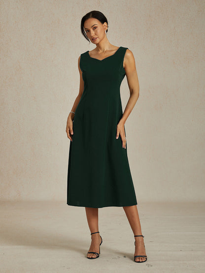 Sleeveless Sheath Midi Dress