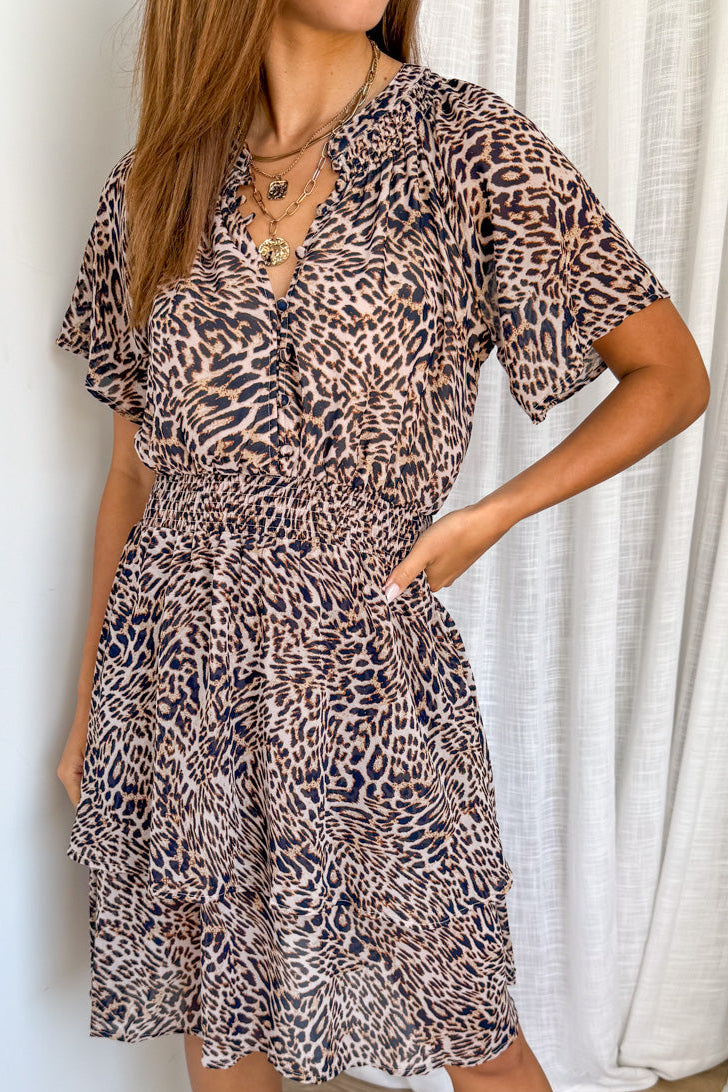 Alex Dress - Leopard