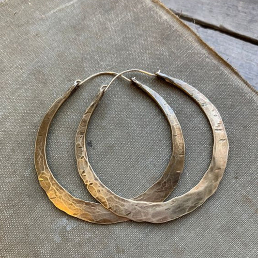Vintage Old Hoop Earrings - LEESTIA