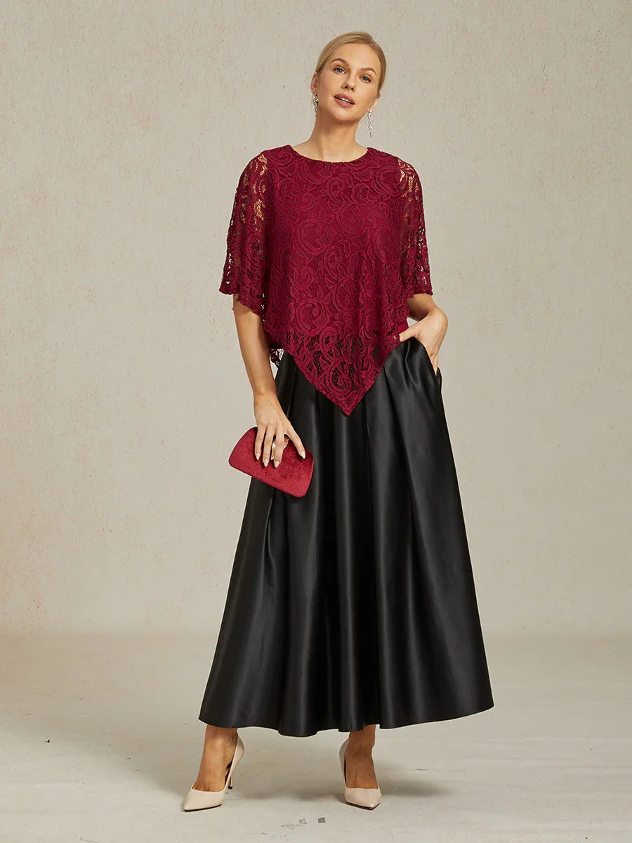 Elegant Lace Batwing Sleeve Top