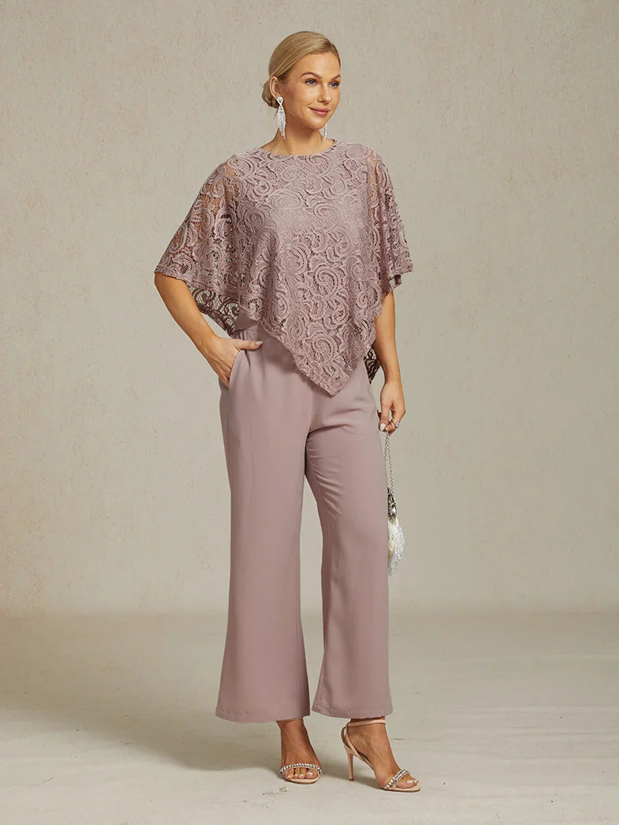 Elegant Lace Batwing Sleeve Top