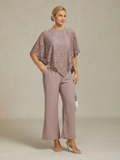 Elegant Lace Batwing Sleeve Top