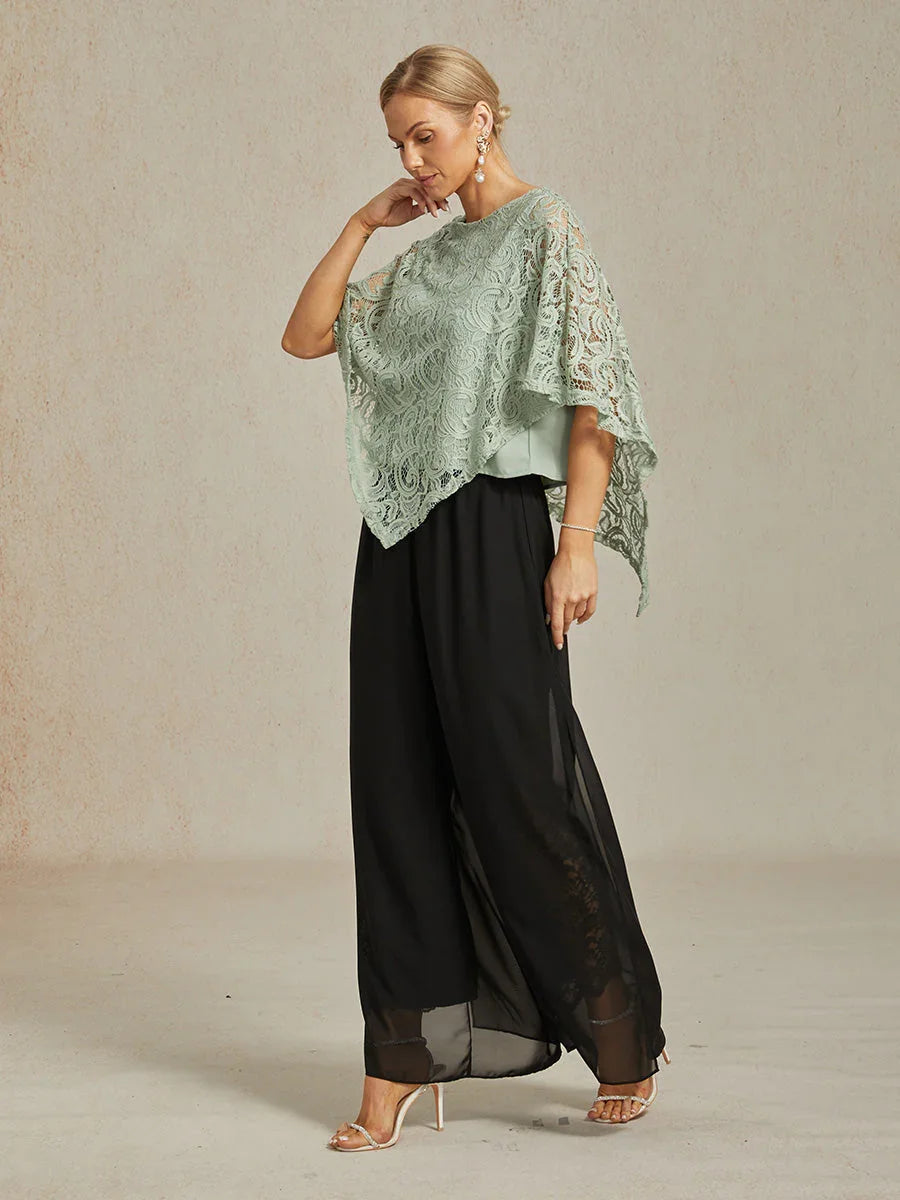 Elegant Lace Batwing Sleeve Top