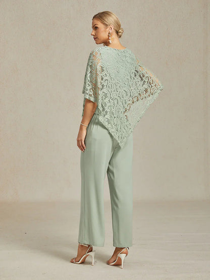 Elegant Lace Batwing Sleeve Top