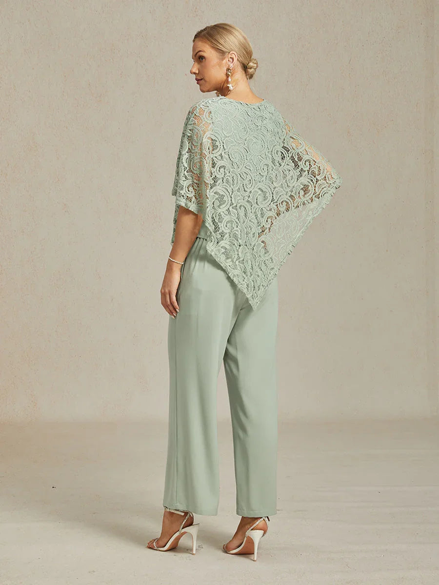 Elegant Lace Batwing Sleeve Top