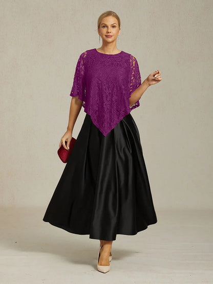 Elegant Lace Batwing Sleeve Top