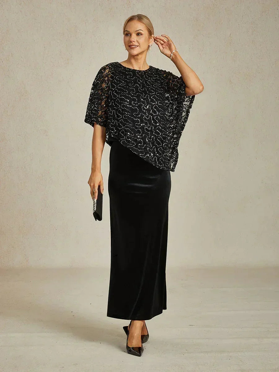 Elegant Lace Batwing Sleeve Top