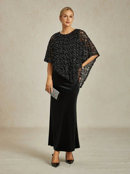 Elegant Lace Batwing Sleeve Top