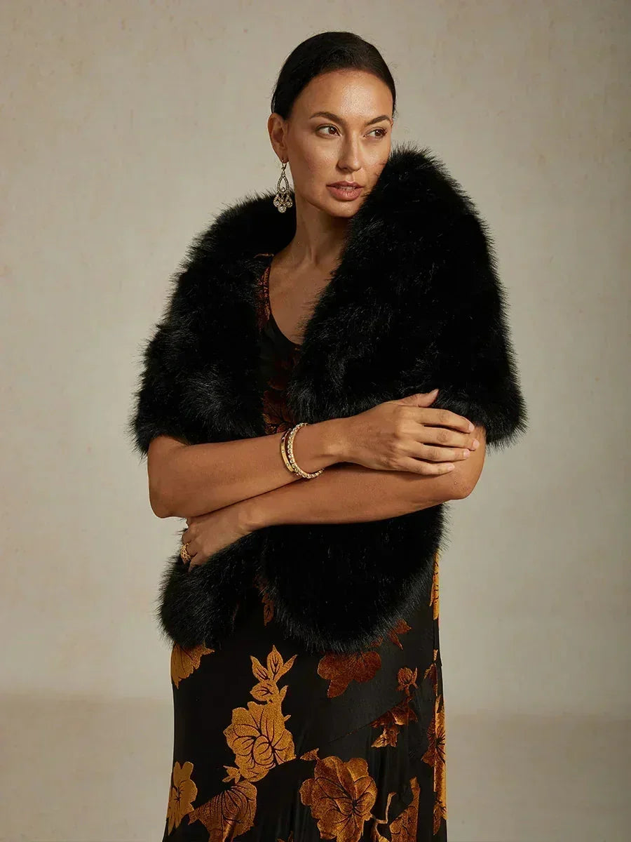 Floral Chiffon Evening Gown with Asymmetrical Hem