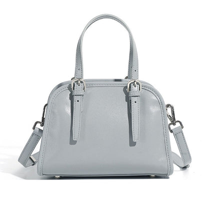 Genuine Leather Bowling Commuter Large Capacity Shoulder Clutch Bag