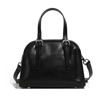 Genuine Leather Bowling Commuter Large Capacity Shoulder Clutch Bag