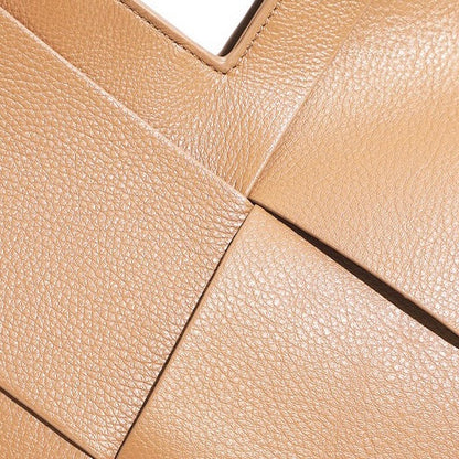 Women's Genuine Leather Woven Handbag