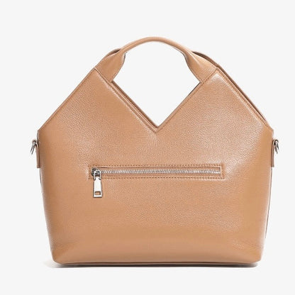 Women's Genuine Leather Woven Handbag