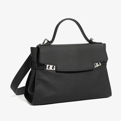 Women's Genuine Leather Minimalist Stylish Large Capacity Tote Shoulder Bag