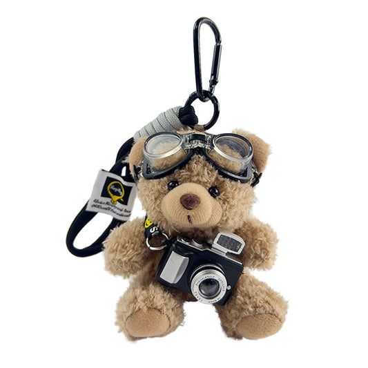 Camera Teddy Bear Bag Charm