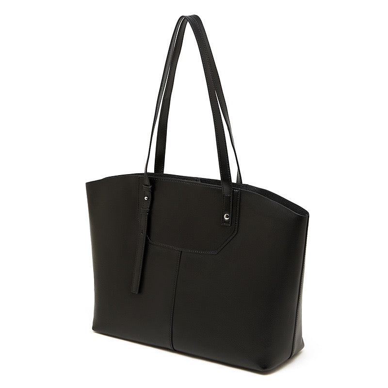 Women's Minimalist Genuine Leather Tote Bag
