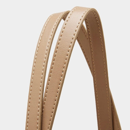 Women's Minimalist Genuine Leather Tote Bag