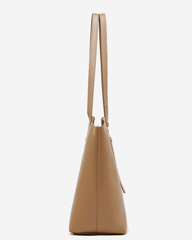 Women's Minimalist Genuine Leather Tote Bag