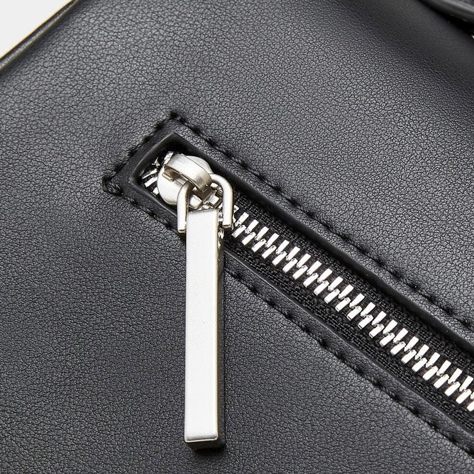 Women's Genuine Leather Designer Lock Clasp Shoulder Handbag