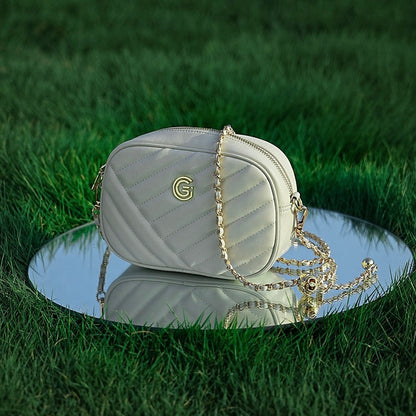 Women's Genuine Leather Retro Round Bag