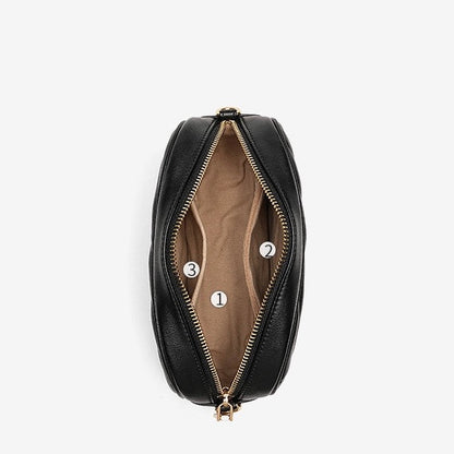 Women's Genuine Leather Retro Round Bag