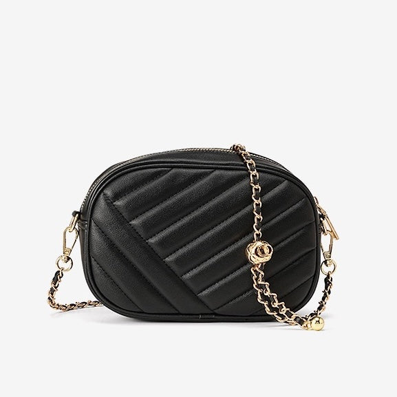 Women's Genuine Leather Retro Round Bag