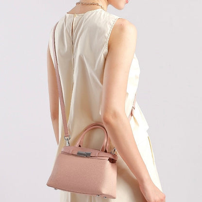 Women's Genuine Leather Crossbody Square Clutch Bag