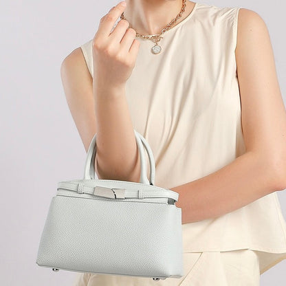 Women's Genuine Leather Crossbody Square Clutch Bag