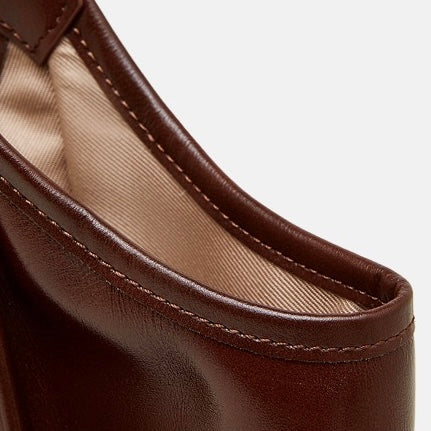 Women's Vintage Espresso Genuine Leather Tote Bag