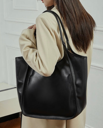 Women's Vintage Espresso Genuine Leather Tote Bag