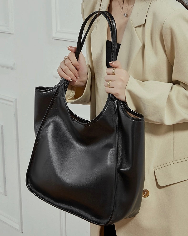 Women's Vintage Espresso Genuine Leather Tote Bag