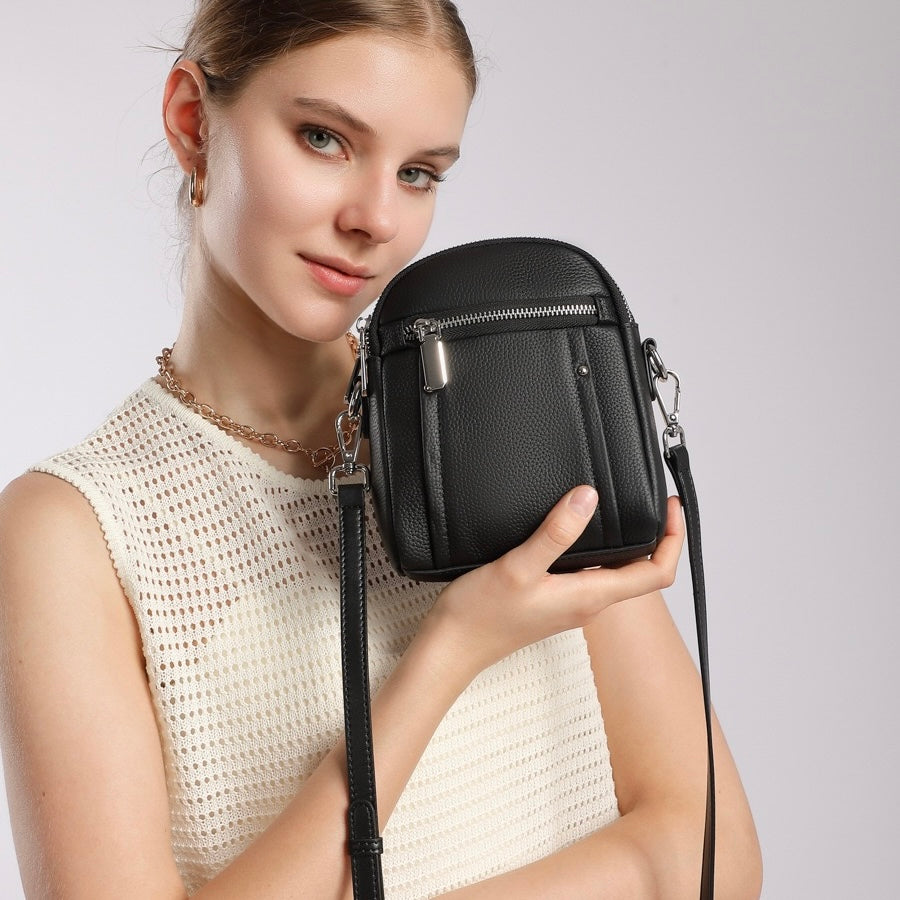 TOGO Cowhide Crossbody Versatile Fashion Phone Shoulder Bag